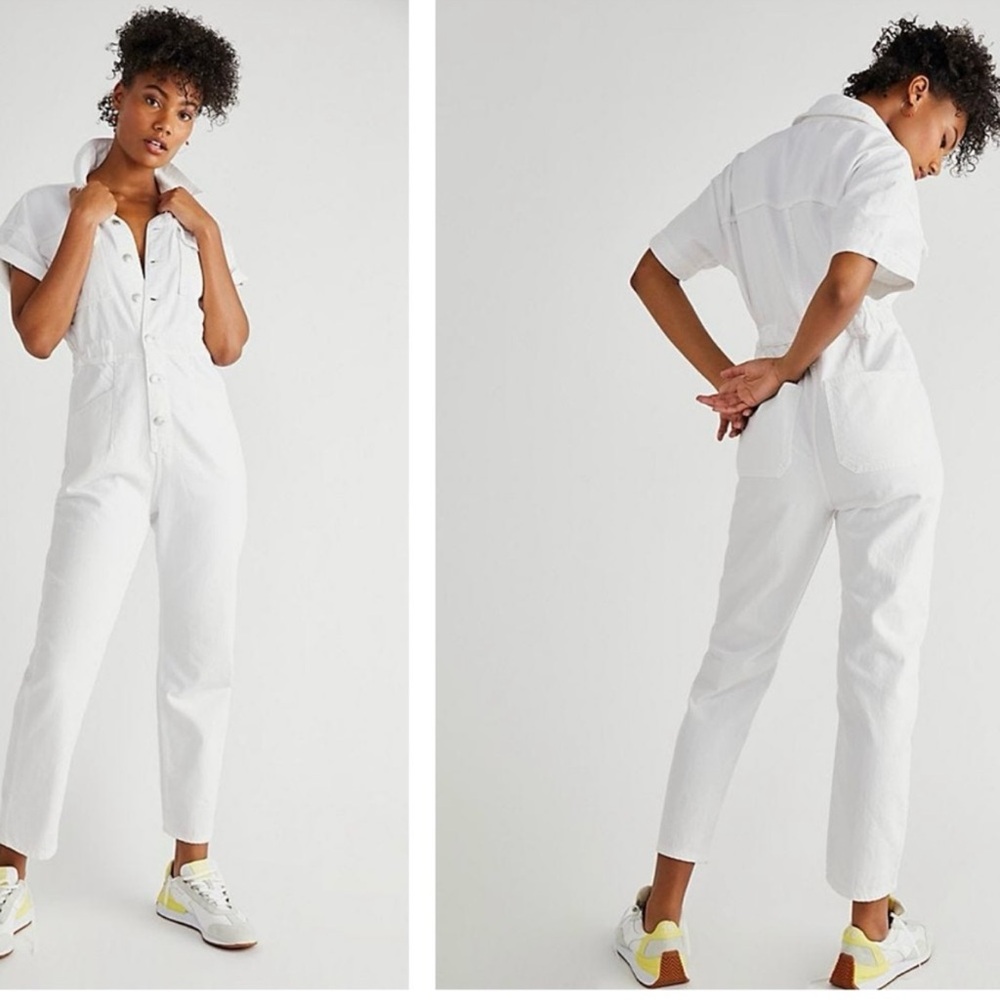 We The Free Maci White Jumpsuit